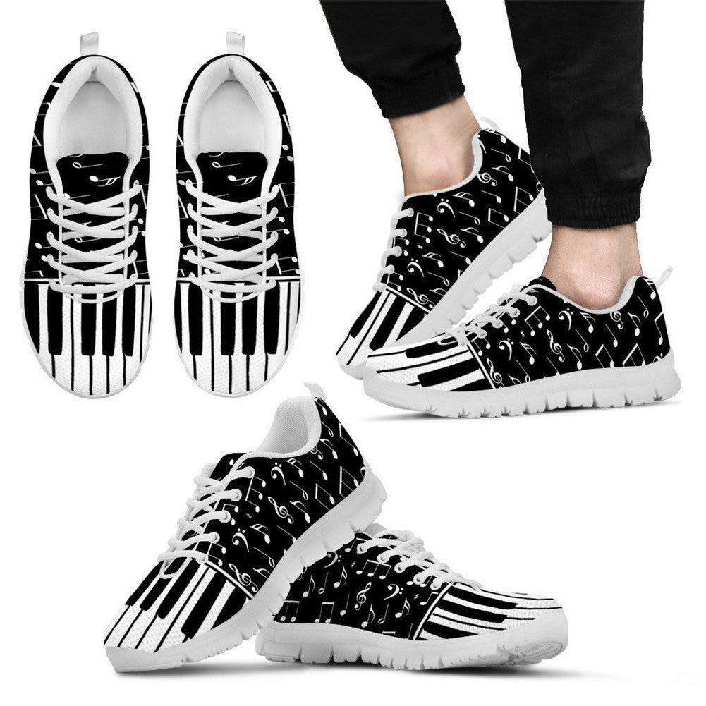 Musical print sneakers