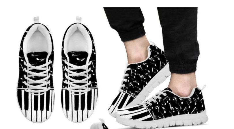Musical print sneakers